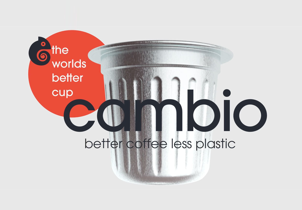 cambio roasters logo on a coffee pod