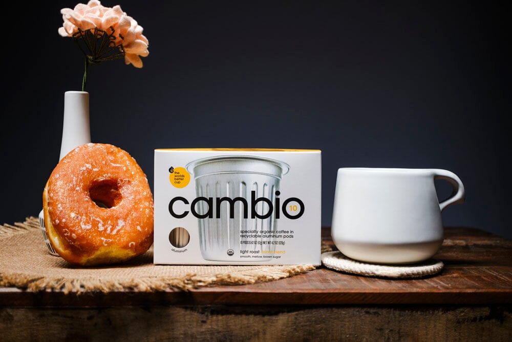a professional photo of cambio coffee pods k-cups
