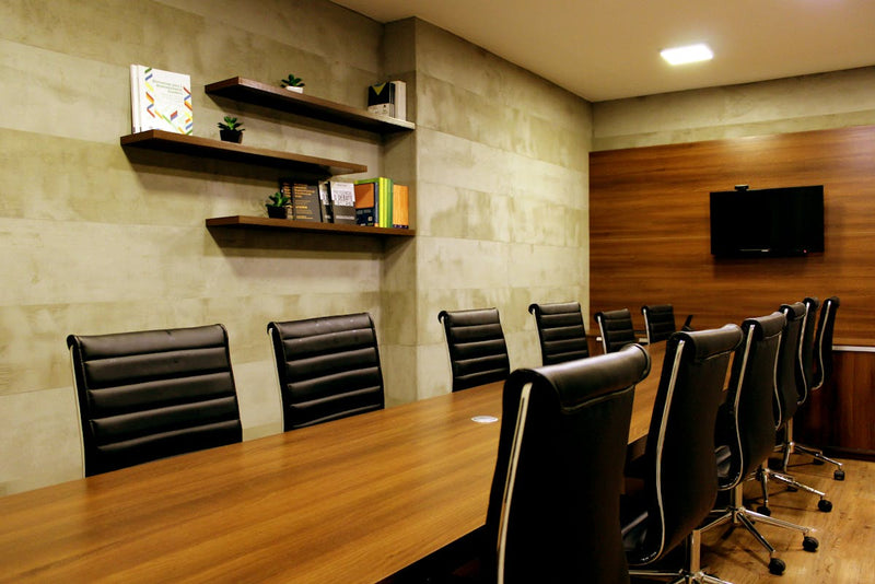 a conference room that is ready for a meeting