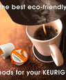 keurig coffee being brewed