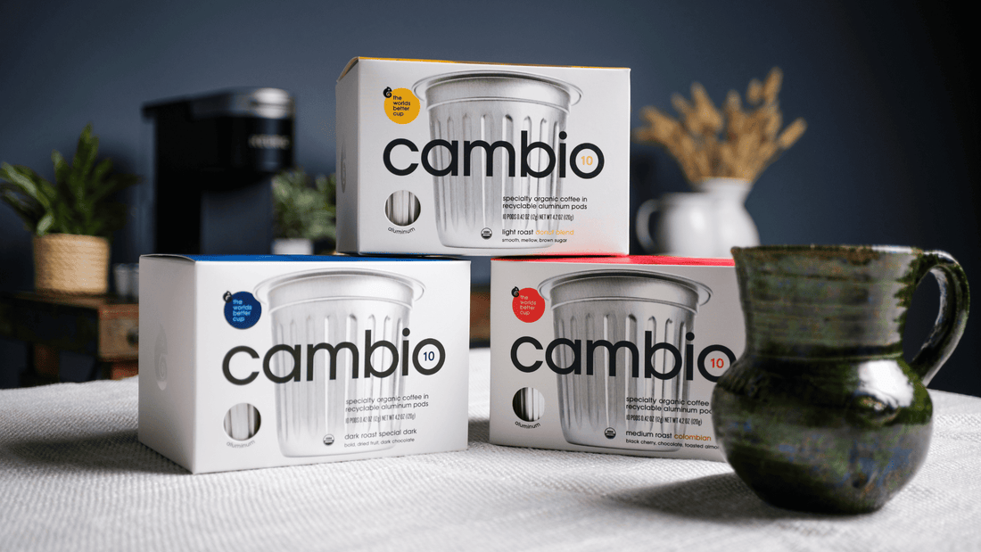 A bunch of Cambio pods all stacked on eachother