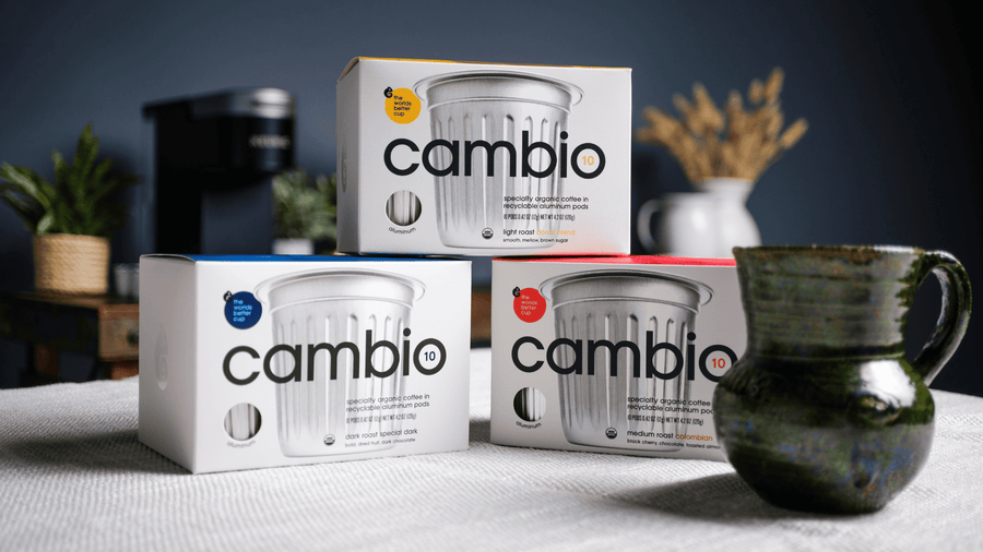 A bunch of Cambio pods all stacked on eachother