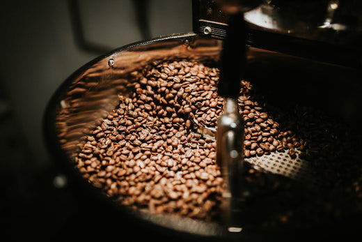 a bunch of coffee beans being roasted