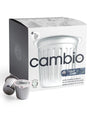 Cambio half-caff coffee pod 60ct packaging with a white background