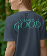 back view of a black cambio shirt