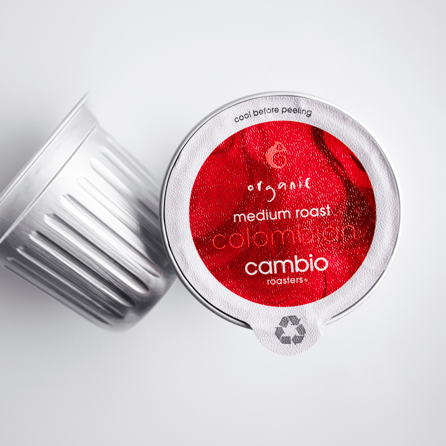 Colombian roast aluminum coffee pods