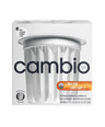 Cambio 60 Dark Decaf limited edition coffee in recyclable aluminum pods, shown in its white retail box with a large photo of a silver aluminum pod on the front.