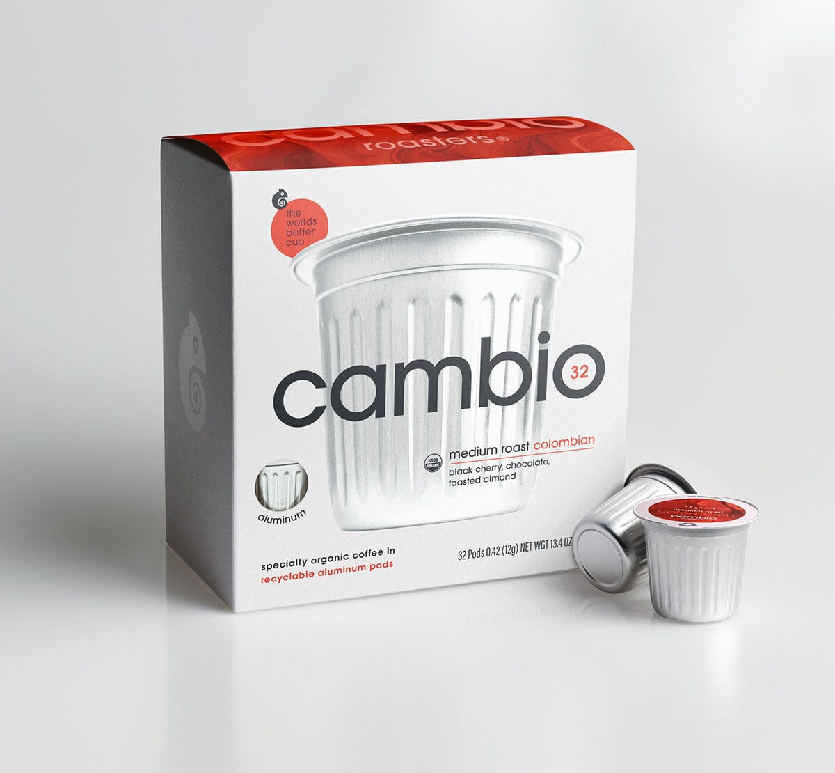 cambio medium roast columbian coffee pods