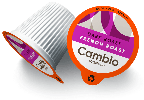 French Roast K Cups Recyclable Coffee Pods by Cambio Roasters