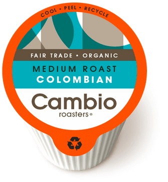 Cambio Coffee Colombian Recyclable K Cups - Pod Lid