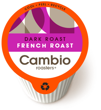 Cambio Coffee French Roast Recyclable K Cups - Pod Lid